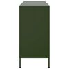 vidaXL Buffet vert olive 100,5x39x79 cm acier