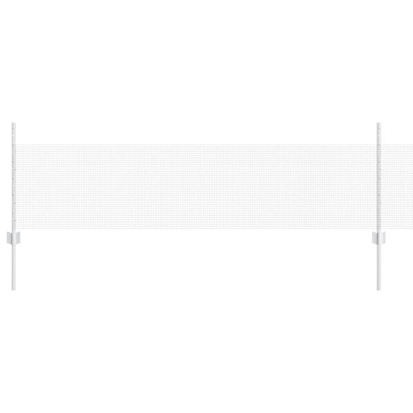 vidaXL Cl&ocirc;ture avec poteau Argent&eacute; 0,5 x 25 m Acier