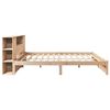 vidaXL Lit bibliothèque sans matelas 200x200 cm bois massif de pin