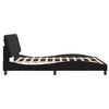vidaXL Cadre de lit sans matelas noir 180x200 cm velours