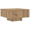 vidaXL Table basse chêne artisanal 60x60x31,5 cm bois d'ingénierie