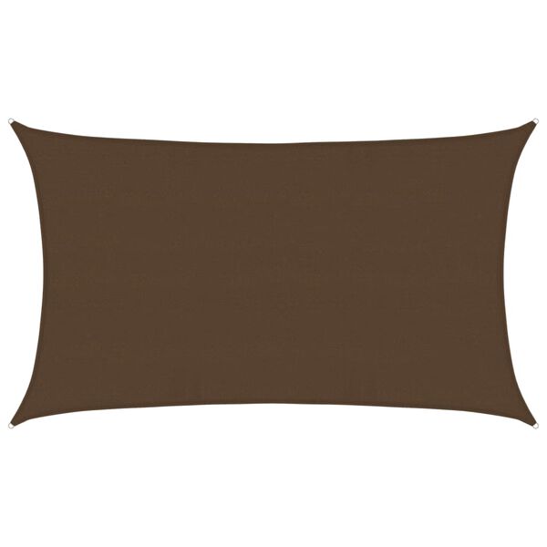 vidaXL Voile d'ombrage 160 g/m&sup2; Marron 5x8 m PEHD