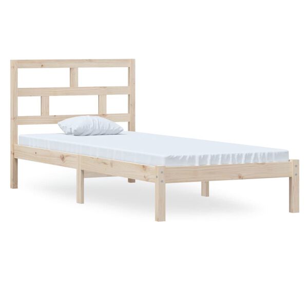 vidaXL Cadre de lit sans matelas bois massif 100x200 cm