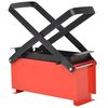vidaXL Presse &agrave; papier de recyclage acier 34x14x14 cm noir et rouge