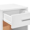 vidaXL Tables de chevet 2 pcs blanc 35x34x65 cm bois d'ing&eacute;nierie