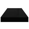 vidaXL &Eacute;tag&egrave;res murales flottantes 4 pcs noir 60x23,5x3,8 cm MDF