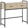 vidaXL Table console Ch&ecirc;ne Sonoma 90 x 33 x 80,5 cm Bois d'ing&eacute;nierie