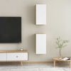 vidaXL Meubles TV 2 pcs Blanc et ch&ecirc;ne sonoma Bois d&rsquo;ing&eacute;nierie