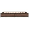vidaXL Cadre de lit sans matelas chêne marron 140x200 cm