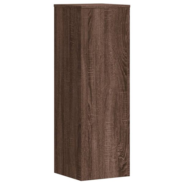 vidaXL Support pour plantes chêne brun 33x33x100 cm bois d'ingénierie