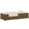 vidaXL Lit de jour sans matelas marron miel 90x190 cm bois pin massif