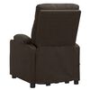 vidaXL Fauteuil de massage Marron foncé Tissu