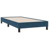 vidaXL Sommier &agrave; lattes de lit et matelas bleu fonc&eacute; 90x210 cm velours