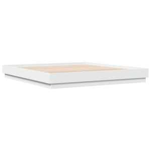 vidaXL Cadre de lit sans matelas blanc 200x200 cm