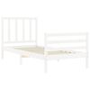 vidaXL Cadre de lit sans matelas blanc 100x200 cm bois de pin massif