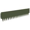 vidaXL Bordure de Pelouse 10 pcs 103 x 25 cm m&eacute;tal Vert olive