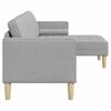 vidaXL Ensemble de Canap&eacute;s avec coussin Gris nuage Polyester