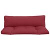 vidaXL Coussins de palette lot de 2 rouge bordeaux tissu