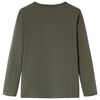 T-shirt enfants &agrave; manches longues kaki 116
