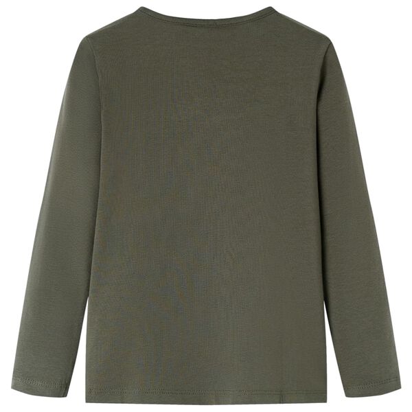 T-shirt enfants &agrave; manches longues kaki 116