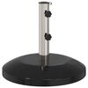 vidaXL Base de parasol pour poteau de 40 &agrave; 50 mm 26.75 kg Noir