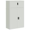 vidaXL Classeur gris clair 90x40x145 cm acier