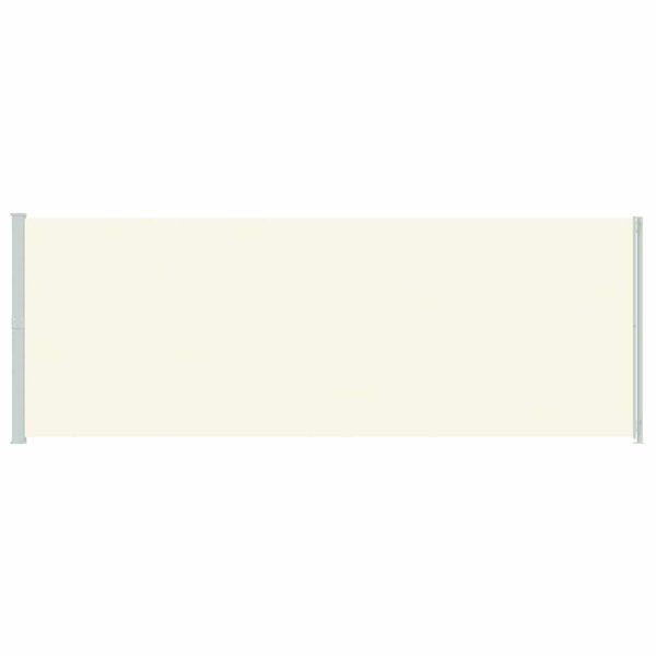vidaXL Auvent lat&eacute;ral r&eacute;tractable de patio 220x600 cm Cr&egrave;me