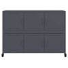 vidaXL Buffet anthracite 100,5x39x72 cm acier