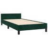 vidaXL Cadre de lit sans matelas vert fonc&eacute; 80x200 cm velours