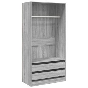vidaXL Garde-robe Sonoma gris 100x50x200 cm Bois d'ing&eacute;nierie