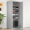 vidaXL Cabinet &agrave; chaussures avec &eacute;tag&egrave;re Gris Sonoma 80 x 39 x 178 cm