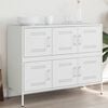 vidaXL Buffet blanc 100,5x39x79 cm acier
