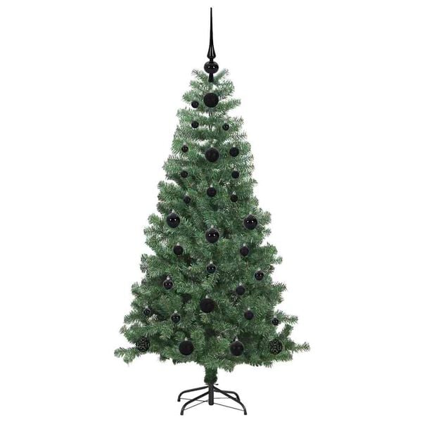 vidaXL Sapin de No&euml;l avec 150 LED avec support Vert 120 cm PVC