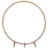 vidaXL Arche de mariage Marron Clair 224 x 80 x 220 cm