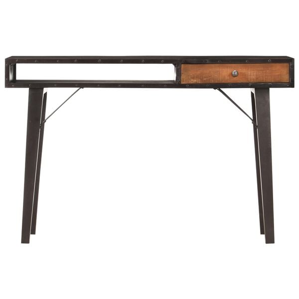 vidaXL Table console 118x35x76 cm Bois de récupération massif