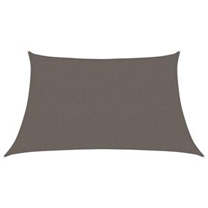 vidaXL Voile d'ombrage 160 g/m&sup2; Anthracite 3/4x2 m PEHD