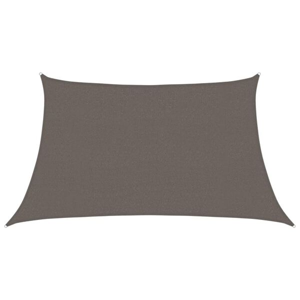 vidaXL Voile d'ombrage 160 g/m² Anthracite 3/4x2 m PEHD
