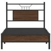 vidaXL Cadre de lit sans matelas ch&ecirc;ne marron 75x190cm bois ing&eacute;nierie