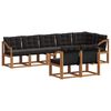 vidaXL Ensemble de canap&eacute;s d'ext&eacute;rieur 8 pcs Naturel et Noir
