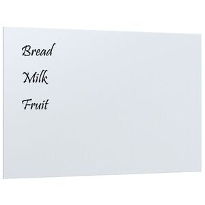 vidaXL Tableau noir magn&eacute;tique mural Blanc 60x40 cm Verre tremp&eacute;