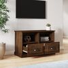 vidaXL Meuble TV ch&ecirc;ne marron 80x35x50 cm bois d'ing&eacute;nierie