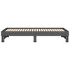 vidaXL Lit coulissant sans matelas gris 2x(80x200)cm