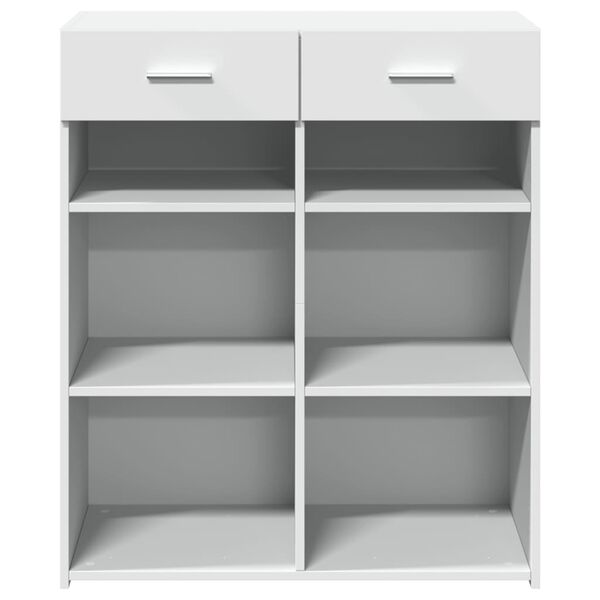 vidaXL Buffet blanc 80x42,5x93 cm bois d'ing&eacute;nierie