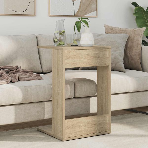 vidaXL Table d'appoint Ch&ecirc;ne Sonoma 40 x 38 x 62,5 cm