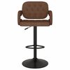 vidaXL Tabourets de bar lot de 2 marron tissu
