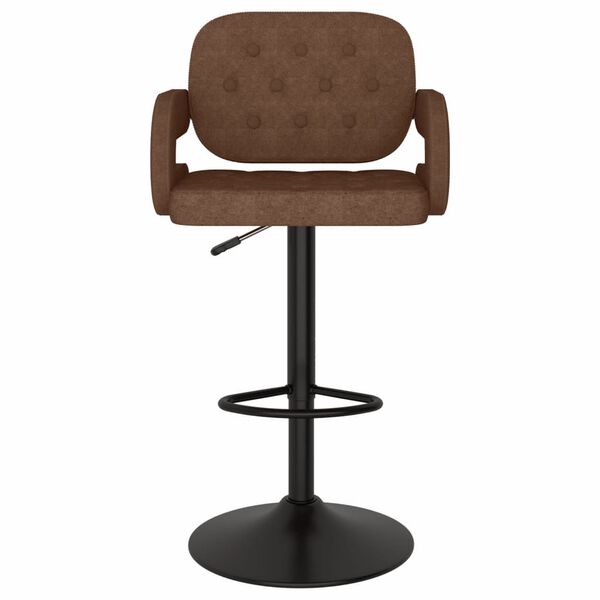 vidaXL Tabourets de bar lot de 2 marron tissu