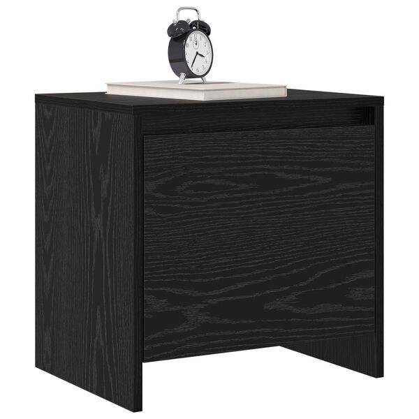 vidaXL Cabinet de chevet Ch&ecirc;ne noir 45 x 34 x 44,5 cm