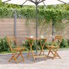 vidaXL Table pliable de jardin 60x60x75 cm Bois d'acacia solide