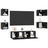 vidaXL Ensemble meuble TV 6 pcs Ch&ecirc;ne noir Bois d'ing&eacute;nierie