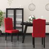 vidaXL Chaises &agrave; manger lot de 2 rouge bordeaux velours